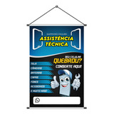 Banner Assistência Técnica - 40x60cm - Telefone Editável