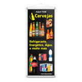 Banner Comprido Bebidas Cerveja Bar Distribuidora