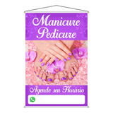 Banner Divulgação Manicure Pedicure Mulher Unhas