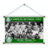 Banner Lona Pôster Palmeiras Campeão Mundial 1951 60x40cm