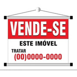 Banner Lona Vende-se Imóvel 70x50