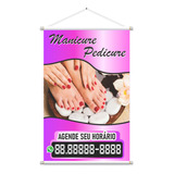 Banner Manicure Pedicure, 2 Modelos Para