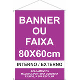 Banner Personalizado 60x80cm Arte Gratis