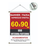 Banner Personalizado Faixa 60 X 90