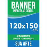 Banner Personalizado Lona 120x150 Cm Sem