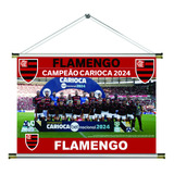 Banner Pôster Flamengo Campeão Carioca 2024