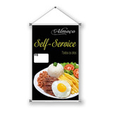 Banner Pronto Completo Self-service 60x100 Restaurante