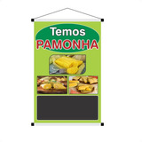 Banner Pronto Temos Pamonha, Banner Feira
