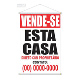 Banner Vende-se Esta Casa Tamanho 70x50cm