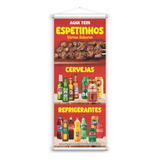 Banner Vertical Espetinho Churrasquinho Refrigerante Cerveja