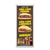 Banner Vertical Pão Com Pernil Pão