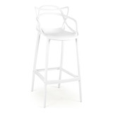 Banqueta Alta Allegra Design Cozinha/bancada Cor Branca