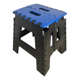 Banqueta Banco Banquinho Portatil Retratil Dobravel 100kg Cor Azul