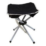 Banqueta Dobrável Stool Até 80kg Com Bolsa Camping Pesca Ntk