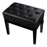 Banqueta Preta,banco De Piano,teclado-c/ajuste De Altura