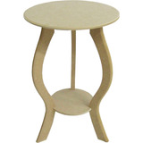 Banqueta Redonda Aparador Mesa Canto Floreira 44cm Mdf