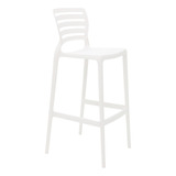 Banqueta Sofia Alta Bar Branca Tramontina 92137/010 Acabamento Da Estrutura Liso Cor Branco