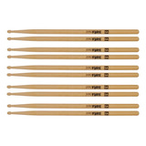 Baqueta 5a Ponta De Madeira Pro Fire Spanking Kit 5 Pares 