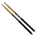 Baqueta 7a Pro Grip Preta Ponta Madeira Natural