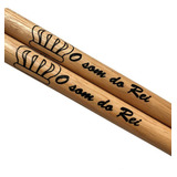 Baqueta De Bateria Liverpool Som Do Rei 380mm Marfim (par)