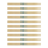 Baqueta Liverpool Tennessee American Hickory Modelos - Par ! Cor Natural Tamanho 7a