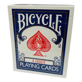 Baralho Bicycle 4 Index - Azul Ou Vermelho