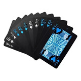 Baralho Black A Prova D'agua - Baralho Preto - Poker Mágica
