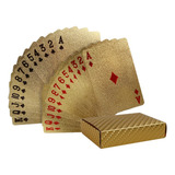 Baralho De Cartas De Jogo De Folha De Ouro 24k, Pôquer