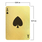 Baralho De Poker Dourado 24k À