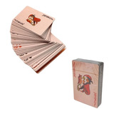 Baralho Dourado Folheado Ouro Poker Truco Cartas Jogos Luxo