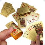 Baralho Dourado Ouro Jogo Poker Truco Resistente Cartas