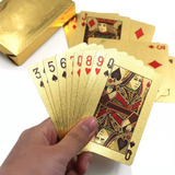 Baralho Dourado Prata Dólar Ouro 24k Poker Truco Cartas Jogo