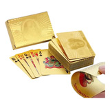 Baralho Dourado Resistente A Água Anti Rasgo 54 Cartas Poker