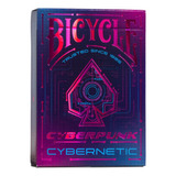 Baralho Premium Bicycle Cyberpunk Cybernetic Dorso Colorido Idioma Universal