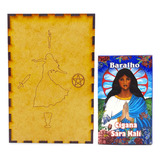 Baralho Tarô Cigana Sara Kali E Estojo Sagrado Em Madeira