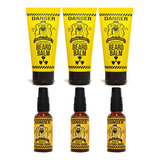 Barba Forte Danger Kit 3 Beard Balm 170g + 3 Óleos P/ Barba 