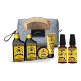 Barba Forte Kit Viagem Danger + 2 Óleos Danger 30ml + Pente!