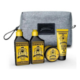 Barba Forte Kit Viagem Danger Mini 5 Produtos + Brindes!!!