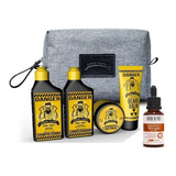Barba Forte Kit Viagem Danger Mini + Sérum Vita C Rosto 30ml