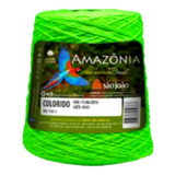 Barbante 6 Amazonia 400 Metros Fio Macio Lindas Cores Cor Verde Neon