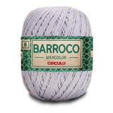 Barbante Barroco Maxcolor 6 Fios 200gr Linha Crochê Colorida Cor Polar-8088