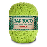 Barbante Barroco Maxcolor 6 Fios 400gr Linha Crochê Colorida Cor Greenery