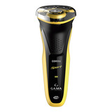 Barbeador Elétrico Gama 3 Lâminas Gsh886 Sport Preto/amarelo