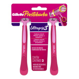 Barbeador Gillette Prestobarba Ultragrip3 Cabeça Móvel