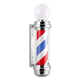 Barber Pole Poste Giratório De Barbeiro Metal Inoxidável Nf