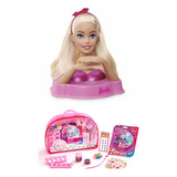 Barbie Busto Fala Frases + Kit Maquiagem Infantil Encanto 