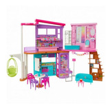 Barbie Casa 2 Andares Malibu House Playset 30 Peças Mattel