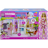 Barbie Casa Glam 360º Com Boneca E Cachorrinho Mattel Hcd48
