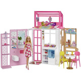 Barbie Casa Glam Mobiliada Com Boneca Hcd48 Mattel