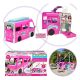 Barbie Dream Camper Veículo Trailer Dos Sonhos Playset Hcd46